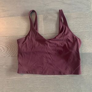 Lululemon maroon align top, size 10